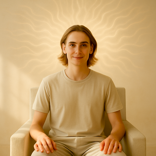 La conciencia despierta en la quietud: el alma se vuelve centro y comienza a irradiar pensamientos luminosos.