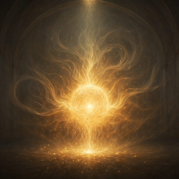 El alma crea: la idea se transforma en energía y la energía en materia. El verbo se hace carne.