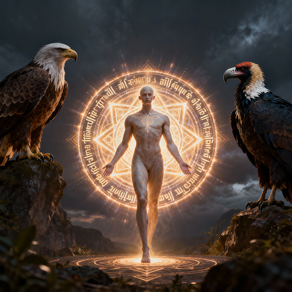 Imagen central del Mandala: la Inteligencia operativa del Verbo, la Gloria del Santuario.