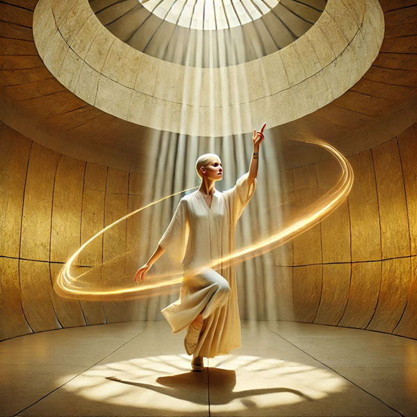 Acción coherente «Hacer con pureza es dejar que el espíritu obre a través de mí.»