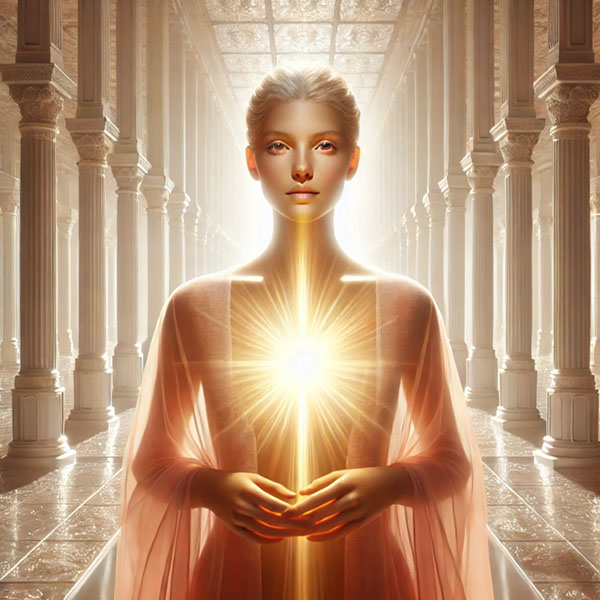 Obra luminosa «Cuando todo en mí brilla, la obra ya respira por sí sola.»